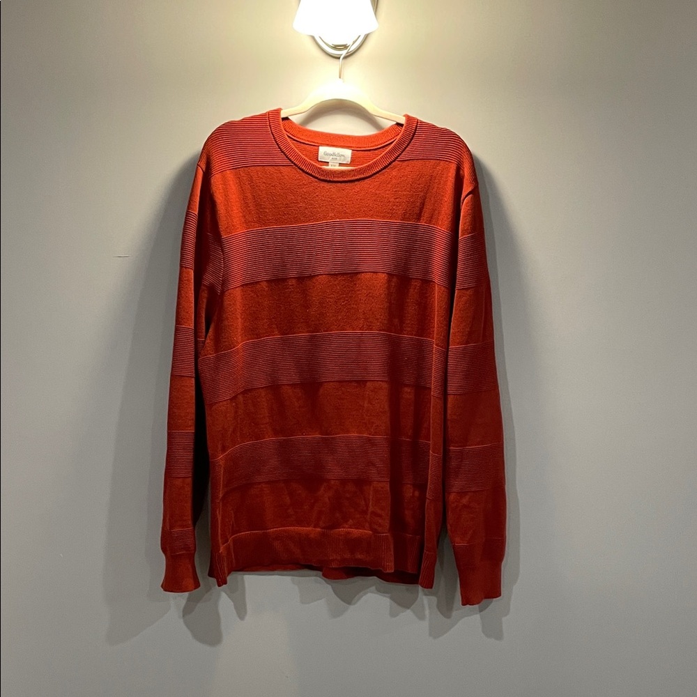 Goodfellow & Co Men's Orange Crewneck Sweater